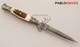 8.5 Rare Handmade Slim Damascus Hunting Dagger Knife / Stag Horn Handle