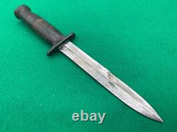 A+ Scarce WWII CASE Fighting Knife Dagger Straight guard M3 in M6 Stiletto She