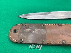 A+ Scarce WWII CASE Fighting Knife Dagger Straight guard M3 in M6 Stiletto She