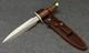 Ass Classic Handmade D-2 Steel Stacked Leather Hunting Dagger Bowie With Sheath