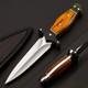 Ass Custom Handmade D2 Steel Dagger, Boot, Survival, Combat, Hunting Knife Withsheath