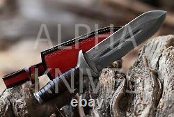 Alpha Custom Hand Forged 9160 Spring Steel Hunting Dagger Heavy Duty Knife