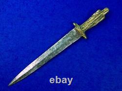 Antique 18 Century French France British English Figural Fighting Knife Dagger