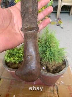 Antique 18th C Rare North Indian Hand Forged Iron Dagger Combat Knife 15.5