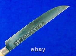 Antique 19 Century 1886 Dated Bosnian Bosnia Dagger Fighting Knife with Scabbard