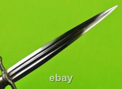 Antique 19 Century French France Italy Italian Dagger Fighting Knife with Scabbard