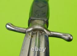 Antique 19 Century French France Italy Italian Dagger Fighting Knife with Scabbard