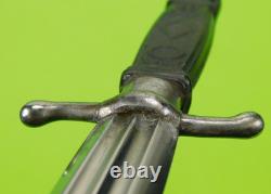 Antique 19 Century French France Italy Italian Dagger Fighting Knife with Scabbard