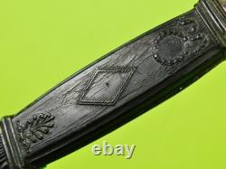 Antique 19 Century French France Italy Italian Dagger Fighting Knife with Scabbard
