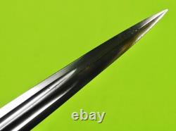 Antique 19 Century French France Italy Italian Dagger Fighting Knife with Scabbard