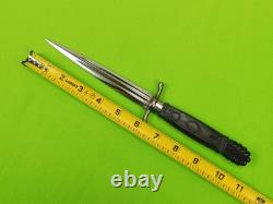 Antique 19 Century French France Italy Italian Dagger Fighting Knife with Scabbard