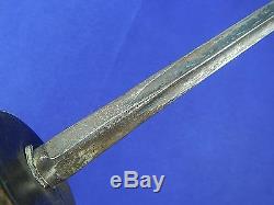 Antique 19 Century French France rondel Triangle Blade Fighting Knife Dagger