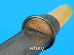 Antique 19 Century Indonesian Dagger Fighting Knife with Scabbard