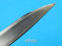 Antique 19 Century Indonesian Dagger Fighting Knife with Scabbard