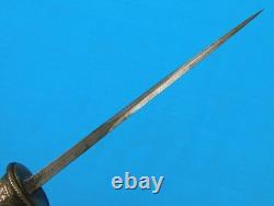 Antique 19 Century Indonesian Dagger Fighting Knife with Scabbard