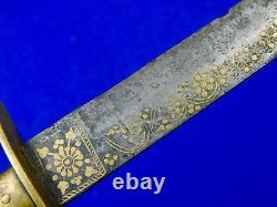 Antique 19 Century Middle East Small Sword Dagger Fighting Knife