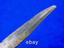 Antique 19 Century Middle East Small Sword Dagger Fighting Knife