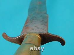 Antique 19 Century Spanish Spain Scorpion Large Fighting Knife Dagger