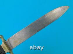 Antique 19 Century US Civil War British Import Fighting Knife Dagger