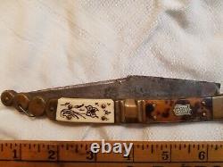 Antique Beauvoir Spanish Navaja Folding Fighting Knife 18th 19th Century