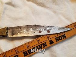 Antique Beauvoir Spanish Navaja Folding Fighting Knife 18th 19th Century