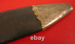 Antique CIVIL War Era Dirk Dagger Fighting Knife Etched Blade Unknown Maker