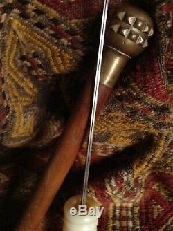 Antique Dagger Bronz Mace Sabers Hunter Knife Wood Fight Gun Rifle Steel Blade