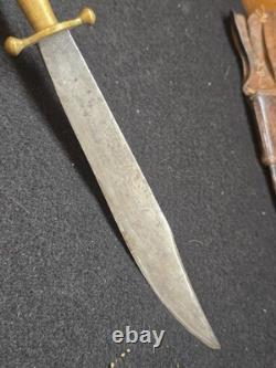 Antique Fighting Dagger Knife French Spanish Knife Old Vintage 1800's