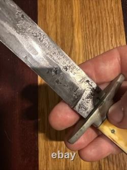 Antique George Wostenholm IXL Sheffield Pre 1890 Knife England Fighting Dagger