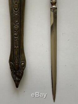 Antique Germany Trench Fighting Knife Dagger & Sheath 8.5 Inches
