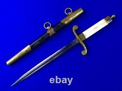 Antique Imperial Russian Russia WW1 Navy Naval Dagger Fighting Knife with Scabbard