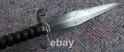 Antique Italian Stiletto Stylet Fighting Knife Parrying Dagger Steel Handle