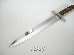 Antique MINTY CIVIL WAR 8 in Fighting Bowie Knife Dagger F WARD B4 ANY SHEFFIELD