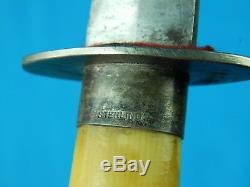 Antique Old Germany German Sterling Silver Boot Fighting Knife Dagger
