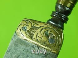 Antique Old Spanish Spain Italy Italian Fancy Dagger Fighting Knife with Scabbard
