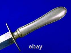 Antique Old Vintage British English or US Dagger Stiletto Fighting Knife