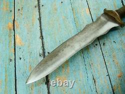 Antique Philippine Mindanao Moro Kris Punal Islamic Fighting Dagger Knife Knives