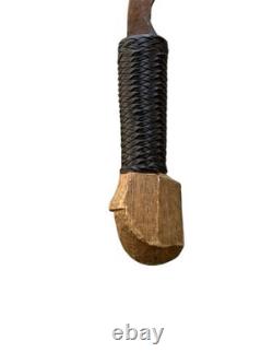 Antique Philippine Talibong Talibon Belt Fighting Knife Dagger Wood Furniture
