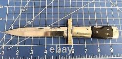 Antique Sheffield Steel No6 Folding Dagger Fighting Knife Horn Handles! With