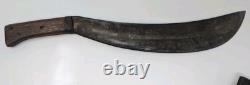 Antique Spanish War Large Military Machete Dagger Knife Sheath
