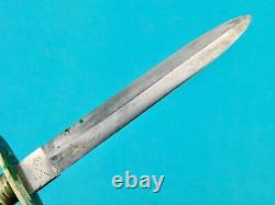 Antique US Civil War British Import Small Fighting Knife Dagger with Sheath