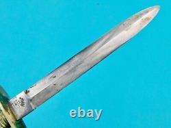 Antique US Civil War British Import Small Fighting Knife Dagger with Sheath