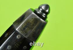Antique US Civil War Kris Blade Fighting Knife Dagger with Scabbard