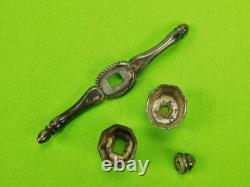 Antique US Civil War Kris Blade Fighting Knife Dagger with Scabbard