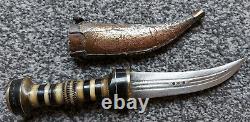 Antique Vintage Syrian Khanjar Knife Jambiya Dagger Kanjar Fighting Sheath
