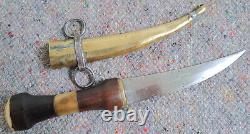 Antique Vintage Syrian Khanjar Knife Jambiya Dagger Khanjar Fighting / Sheath