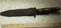 Antique Vintage Trench Knife Theater Made Combat Dagger Handmade 11.5 OA WW Era