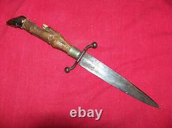 Antique WWII Theater Knife AW Wadsworth & Son Germany Old US Army Combat Dagger