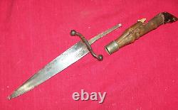 Antique WWII Theater Knife AW Wadsworth & Son Germany Old US Army Combat Dagger