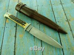 Antique Ww 2 Hartenau German Stag Boot Fighting Bowie Youth Dagger Knife Knives